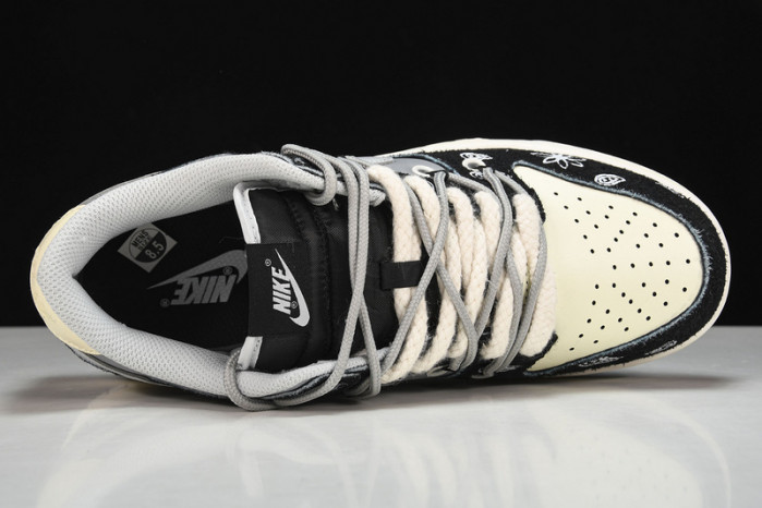 dunk low prm sb "cashew nut flower fl004