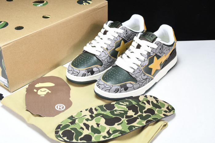 a bathing ape bape sta low copshoe bp-029