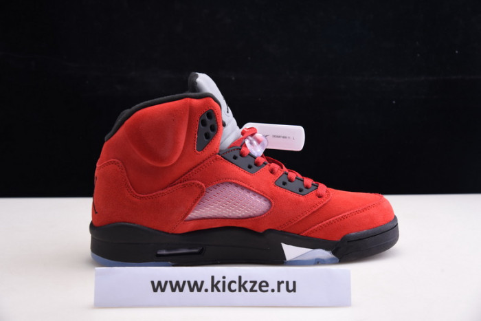 air jordan 5 raging bull 2021 red suede dd0587-600