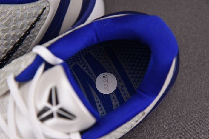 nike zoom kobe vi protro 6 white royal black 436311-100