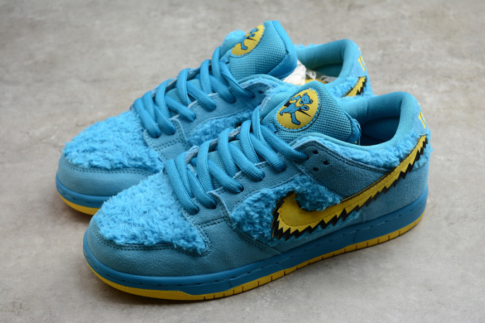 grateful dead x nike sb dunk low "blue bear"-cj5378-400