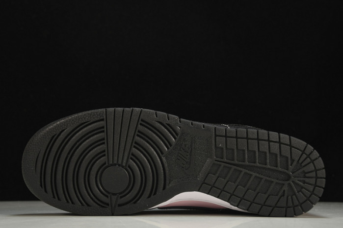 nike dunk low pink foam black (w) - dj9955-600