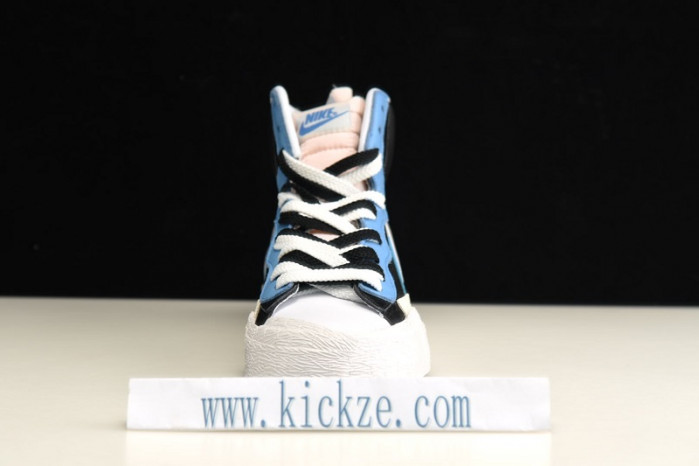 nike blazer high sacai white black legend blue - bv0072-001