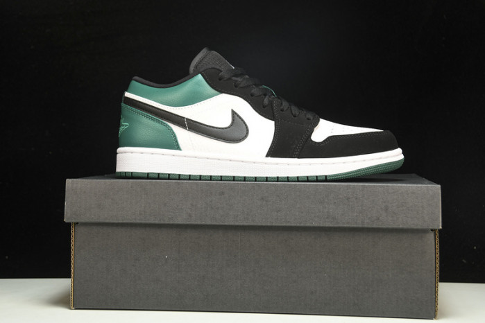 jordan 1 low white black mystic green 553558-113