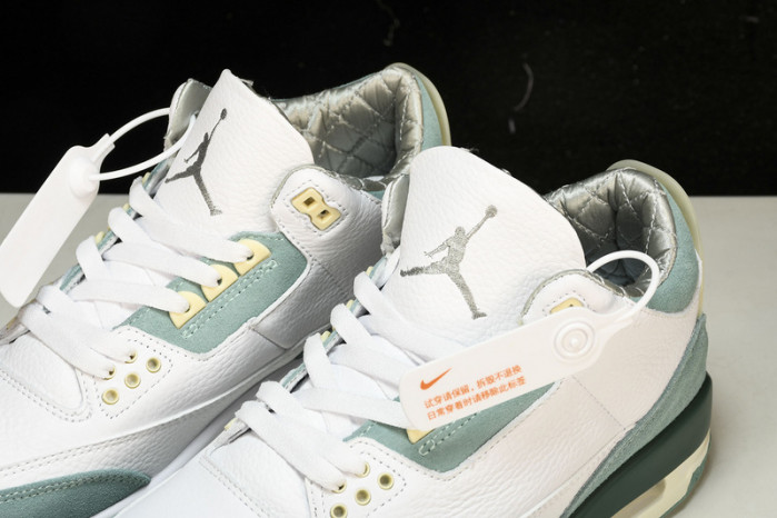 air jordan 3 white green ct8532-130