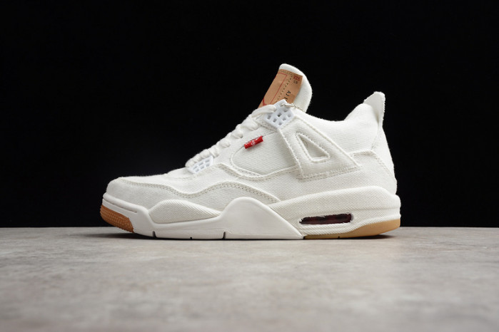 levi''s x air jordan 4 ''white'' ao2571-100