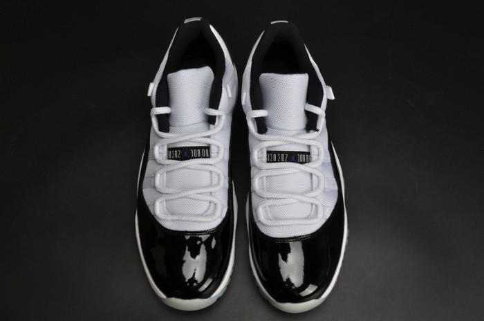 air jordan 11 retro lof "concord" black/ white mens 528895-153