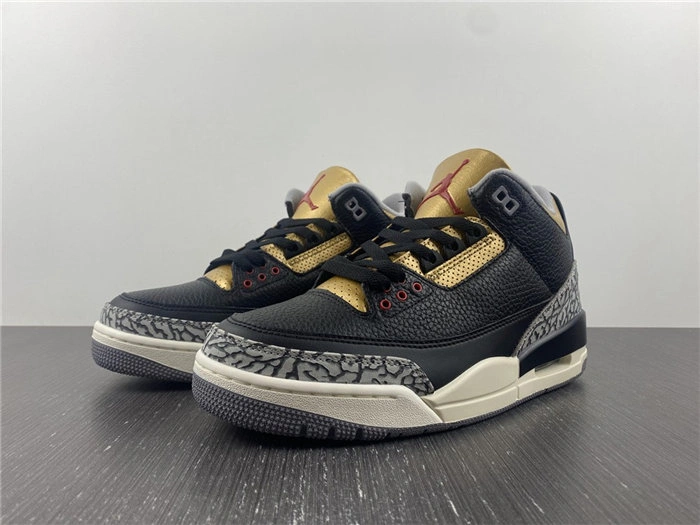 Jordan 3 Retro Black Cement Gold CK9246- SoftTouch 3832