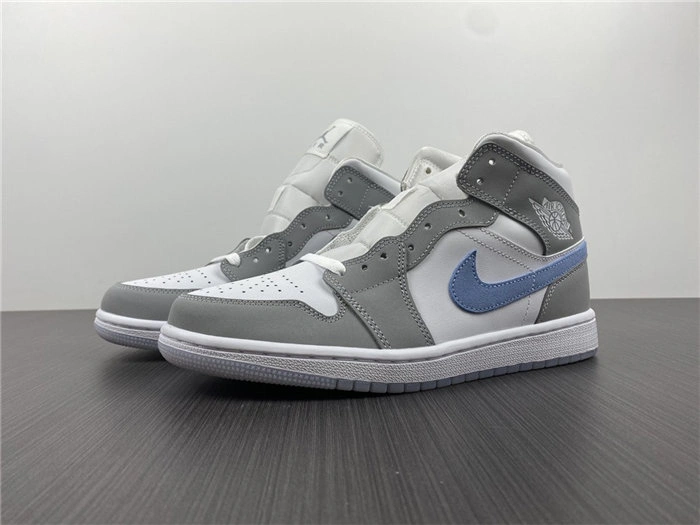 Jordan1 Mid Wolf Grey Aluminum BQ6472- Trendsetting 3712