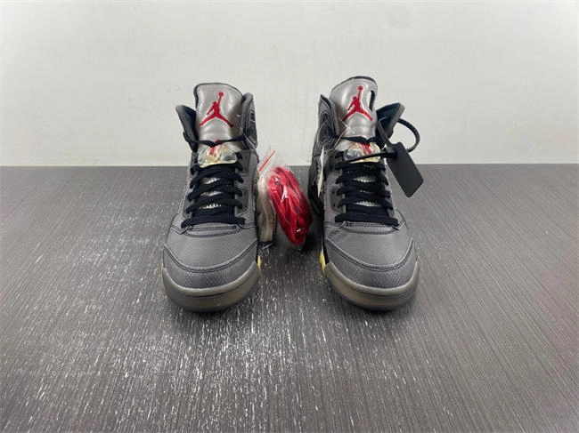 Comfortable Jordan5 Off-White Black CT8480- 5043
